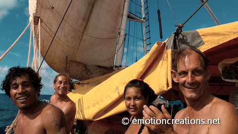 Captain Brad with part of the lovely crew of the Kwai Vessel
