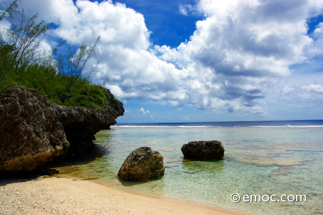 Coral beach in Mauke