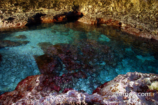 Salted water cave in Mauke